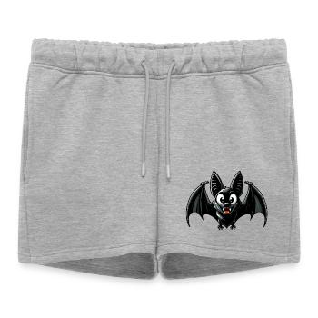 Chauve-souris - Short de survêtement femme premium - gris chiné - Devant - AI Model Female 172 light (172cm)