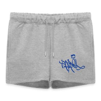 Basel Street Art Souvenir - Women’s Premium Organic Sweatshorts - heather grey - Front - AI Model Female 172 light (172cm)