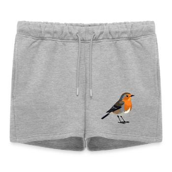 rouge-gorge - Short de survêtement femme premium - gris chiné - Devant - AI Model Female 172 light (172cm)