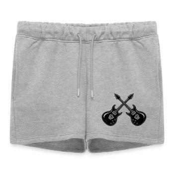 Guitare électrique - Short de survêtement femme premium - gris chiné - Devant - AI Model Female 172 light (172cm)