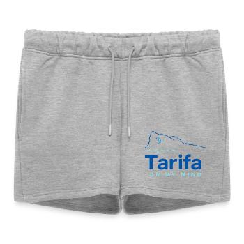 Tarifa dans ma tête, kitesurf sur la côte andalouse - Short de survêtement femme premium - gris chiné - Devant - AI Model Female 172 light (172cm)