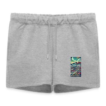 Conception de voyage à Monterrey et à Mexico - Short de survêtement femme premium - gris chiné - Devant - AI Model Female 172 light (172cm)