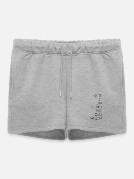 Guter Tag zum Tanzen - Frauen Premium Organic Sweatshorts - Grau meliert