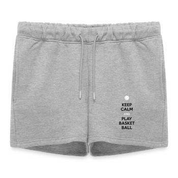 Joueur de basket - Short de survêtement femme premium - gris chiné - Devant - AI Model Female 172 light (172cm)