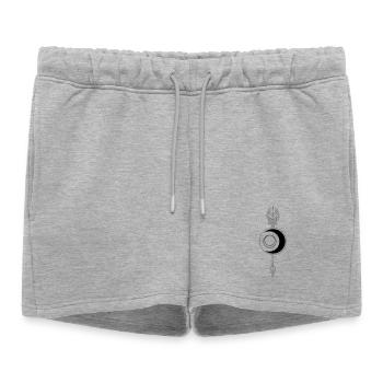 Lune avec flèche Déesse Diana Déesse de la lune - Short de survêtement femme premium - gris chiné - Devant - AI Model Female 172 light (172cm)