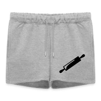 Rouleau à pâtisserie - Short de survêtement femme premium - gris chiné - Devant - AI Model Female 172 light (172cm)