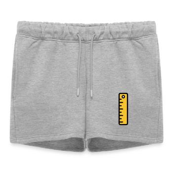 Scale Ruler Tool Office - Women’s Premium Organic Sweatshorts - heather grey - Front - AI Model Female 172 light (172cm)