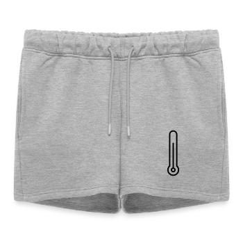thermomètre - Short de survêtement femme premium - gris chiné - Devant - AI Model Female 172 light (172cm)