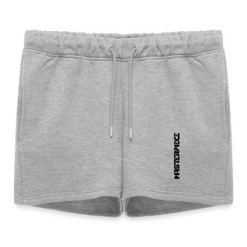 Masterpiece - Short de survêtement femme premium - gris chiné - Devant - AI Model Female 172 light (172cm)