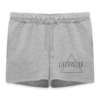 Logo pas ouf - Mais rigolo - Short de survêtement femme premium - gris chiné - Devant - AI Model Female 172 light (172cm)