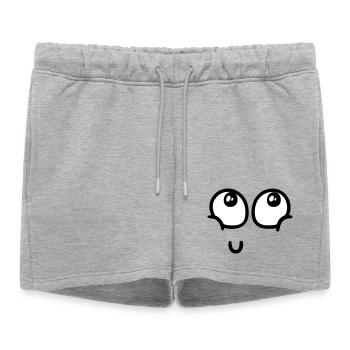 Surcharge de joie - Short de survêtement femme premium - gris chiné - Devant - AI Model Female 172 light (172cm)