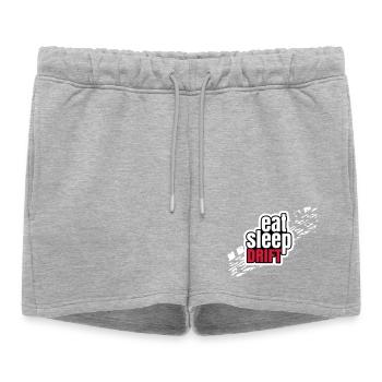 Manger la dérive du sommeil - Short de survêtement femme premium - gris chiné - Devant - AI Model Female 172 light (172cm)