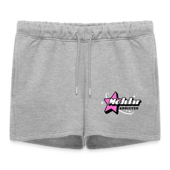 Synthétiseur modulaire Addicted - Short de survêtement femme premium - gris chiné - Devant - AI Model Female 172 light (172cm)