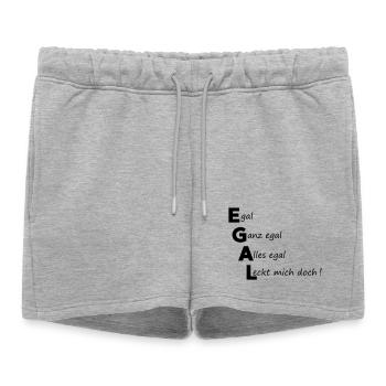 tout de même - Short de survêtement femme premium - gris chiné - Devant - AI Model Female 172 light (172cm)