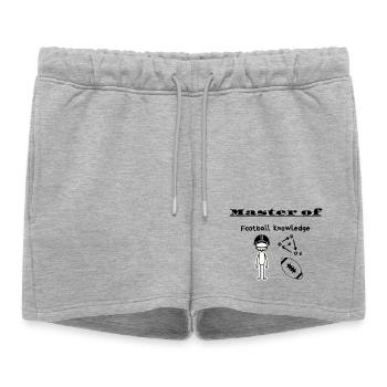 Maîtrise en connaissances du football - Short de survêtement femme premium - gris chiné - Devant - AI Model Female 172 light (172cm)