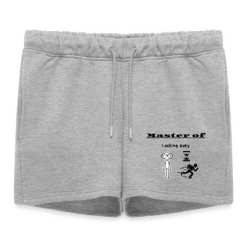 Maître de l’apparence occupée - Short de survêtement femme premium - gris chiné - Devant - AI Model Female 172 light (172cm)