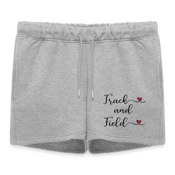 athlétisme - Short de survêtement femme premium - gris chiné - Devant - AI Model Female 172 light (172cm)