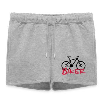 motarde - Short de survêtement femme premium - gris chiné - Devant - AI Model Female 172 light (172cm)