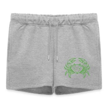 Cancer – Protection & Strength - Women’s Premium Organic Sweatshorts - heather grey - Front - AI Model Female 172 light (172cm)