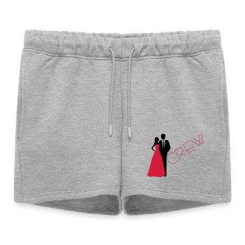 Département mariage marié mariée - Short de survêtement femme premium - gris chiné - Devant - AI Model Female 172 light (172cm)