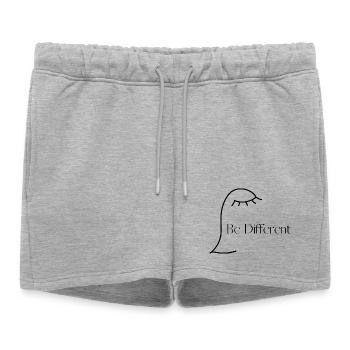 Être différent des autres - Short de survêtement femme premium - gris chiné - Devant - AI Model Female 172 light (172cm)