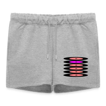 Archives - Short de survêtement femme premium - gris chiné - Devant - AI Model Female 172 light (172cm)