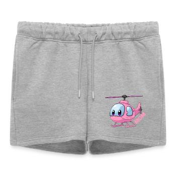 Mère hélicoptère - Short de survêtement femme premium - gris chiné - Devant - AI Model Female 172 light (172cm)