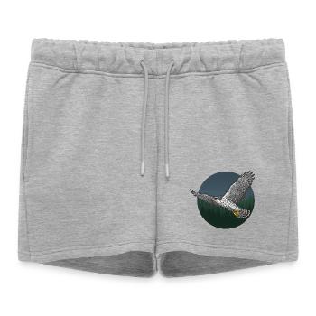 Autour des palombes Accipiter Gentilis Oiseau de proie - Short de survêtement femme premium - gris chiné - Devant - AI Model Female 172 light (172cm)