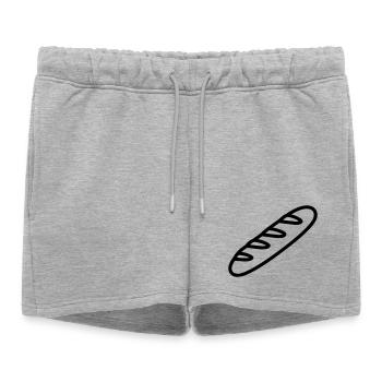 baguette - Short de survêtement femme premium - gris chiné - Devant - AI Model Female 172 light (172cm)
