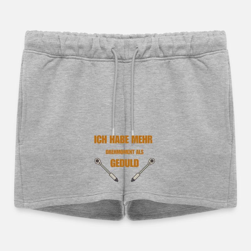 Drehmoment oder Geduld - Frauen Premium Organic Sweatshorts - Grau meliert