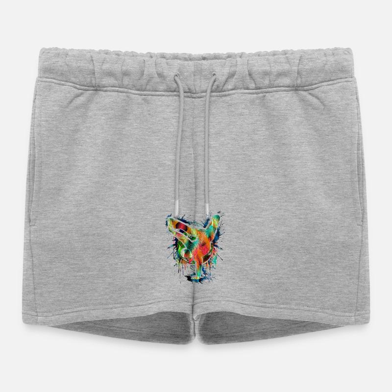 Breakdance - Breakdancer - Breakdancing - BBoy - Women’s Premium Organic Sweatshorts - heather grey