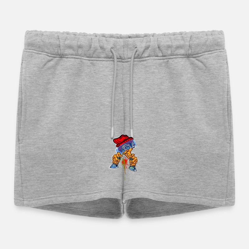 Spray Can Master - Women’s Premium Organic Sweatshorts - heather grey