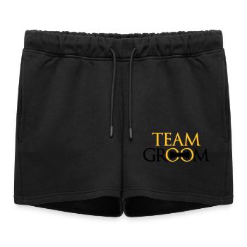bagues équipe marié bachelor party bachelor par - Short de survêtement femme premium - noir - Devant - AI Model Female 172 light (172cm)