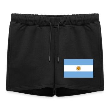 Autocollant drapeau de l'Argentine Aufkleber Argentinien - Short de survêtement femme premium - noir - Devant - AI Model Female 172 light (172cm)
