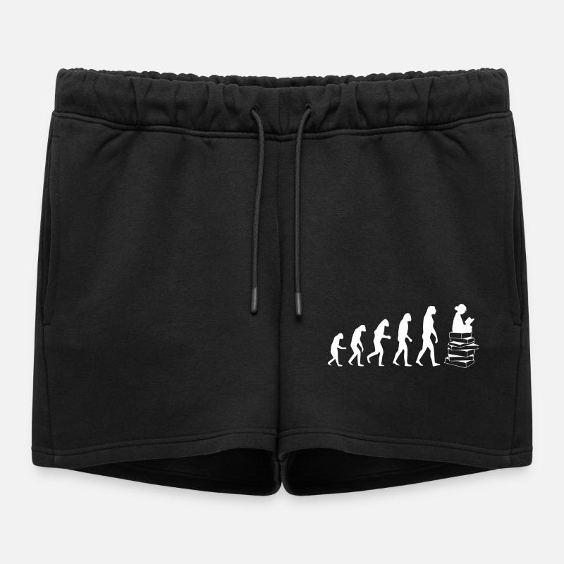 Read evolution white - Women’s Premium Organic Sweatshorts - black