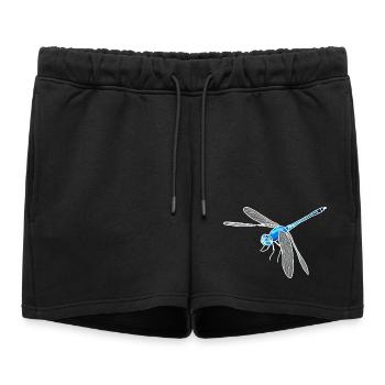 Libellule - Short de survêtement femme premium - noir - Devant - AI Model Female 172 light (172cm)
