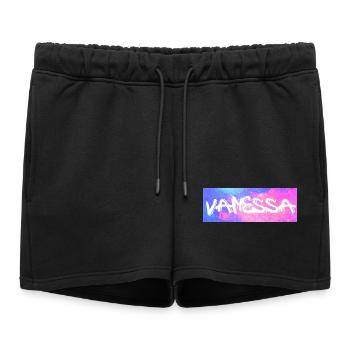 Vanessa Nom Cadeau Idée Cadeau Galaxy - Short de survêtement femme premium - noir - Devant - AI Model Female 172 light (172cm)