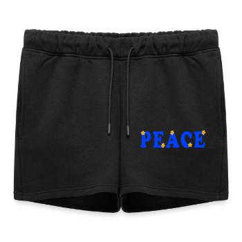 Paix Ukraine, Frieden - Short de survêtement femme premium - noir - Devant - AI Model Female 172 light (172cm)