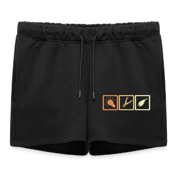 Outils d’électricien - Short de survêtement femme premium - noir - Devant - AI Model Female 172 light (172cm)
