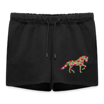 La chance des chevaux - Short de survêtement femme premium - noir - Devant - AI Model Female 172 light (172cm)