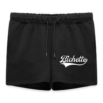 Bichette Petit Surnom Mignon - Short de survêtement femme premium - noir - Devant - AI Model Female 172 light (172cm)
