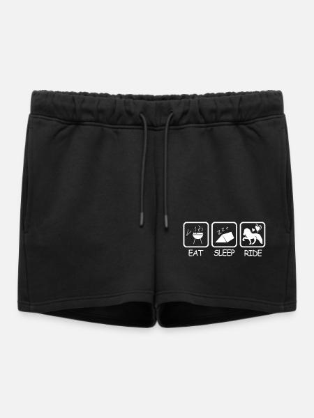 Islande Chemises de compétition Grillades Meat Tent Ride - Short de survêtement femme premium - noir