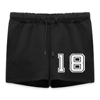 18e anniversaire de l’âge légal - Short de survêtement femme premium - noir - Devant - AI Model Female 172 light (172cm)