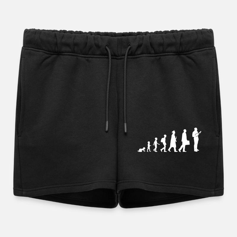Evolution Ukulele - Frauen Premium Organic Sweatshorts - Schwarz