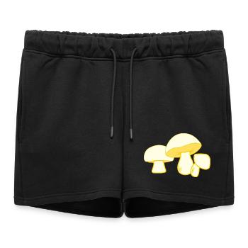 Logo de la champignonnière - Short de survêtement femme premium - noir - Devant - AI Model Female 172 light (172cm)