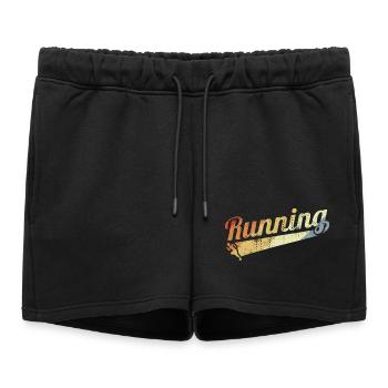 Course vintage - Short de survêtement femme premium - noir - Devant - AI Model Female 172 light (172cm)
