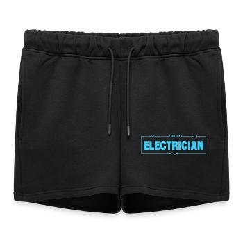 ÉLECTRICIEN - Short de survêtement femme premium - noir - Devant - AI Model Female 172 light (172cm)
