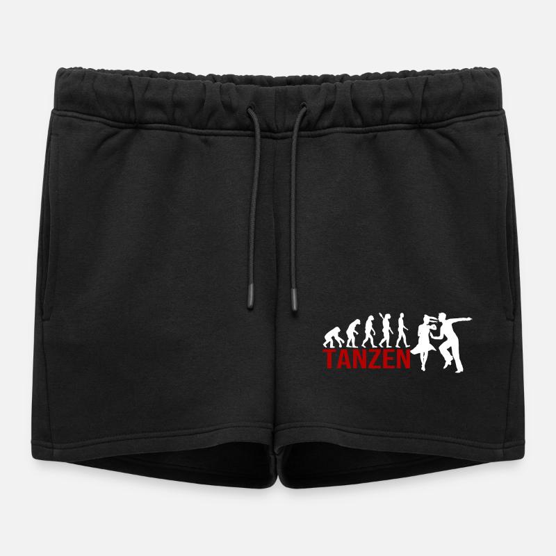 Evolution Tanzen - Frauen Premium Organic Sweatshorts - Schwarz