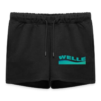 VAGUE - Short de survêtement femme premium - noir - Devant - AI Model Female 172 light (172cm)