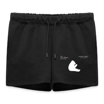 Panda - Short de survêtement femme premium - noir - Devant - AI Model Female 172 light (172cm)